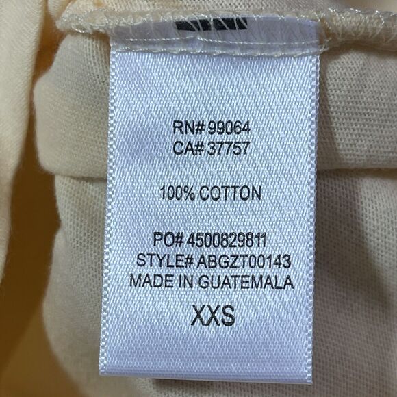 Billabong Peace Be The Journey Thermal Shirt XXS Yellow Long Sleeve NWT - Picture 6 of 10